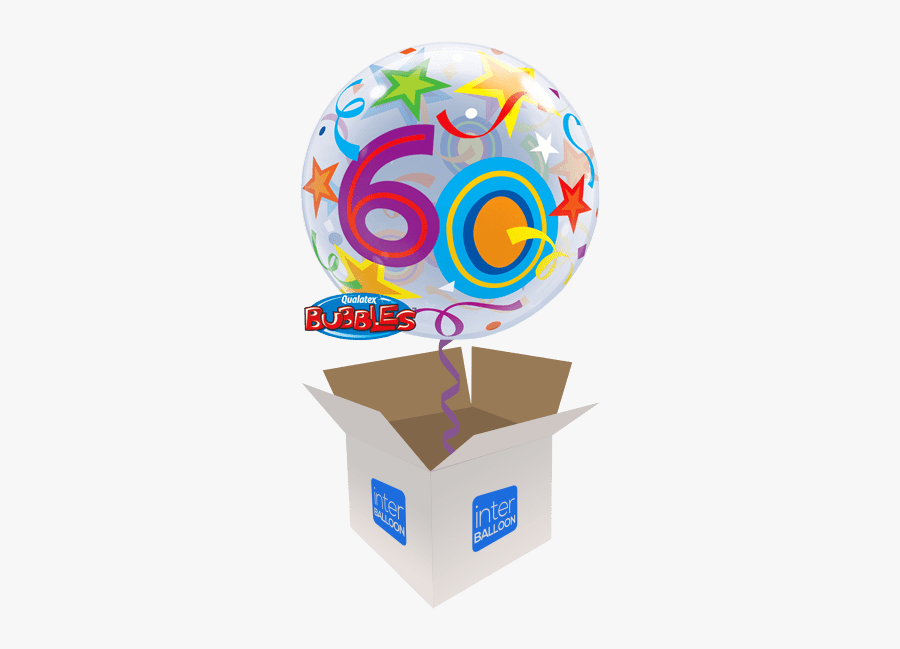 22″ Brilliant Stars 60 Bubble - Balloon Number 2 Png, Transparent Clipart