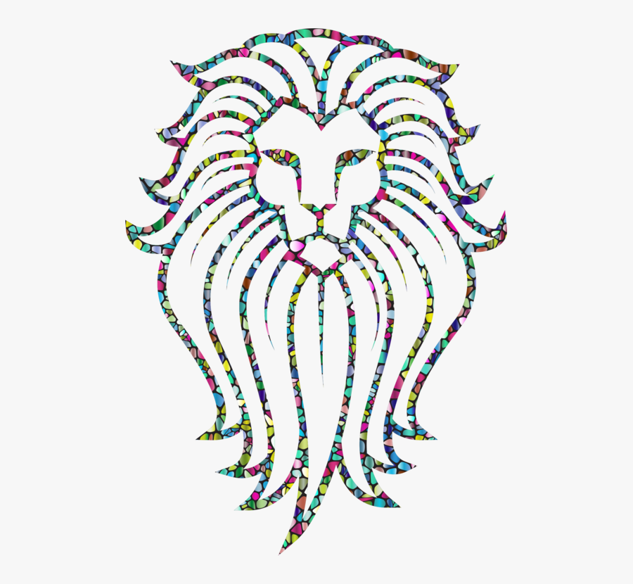 Clip Art Graphic Lion - Lion On A Totem Pole, Transparent Clipart