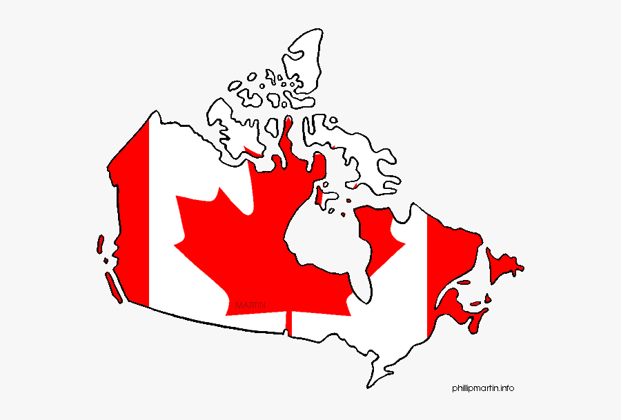 Maple Leaf Clipart Canada - Mapa Y Bandera De Canada, Transparent Clipart