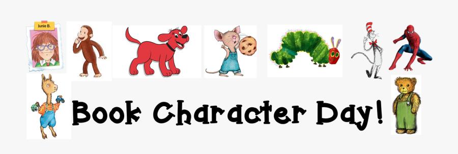 Book Character Day Header - Book Character Day Clipart, Transparent Clipart