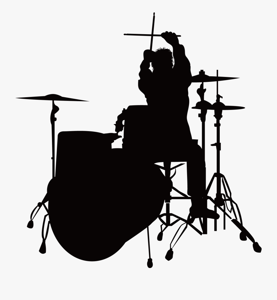 Drummer Png Download - Transparent Silhouette Drummer, Transparent Clipart