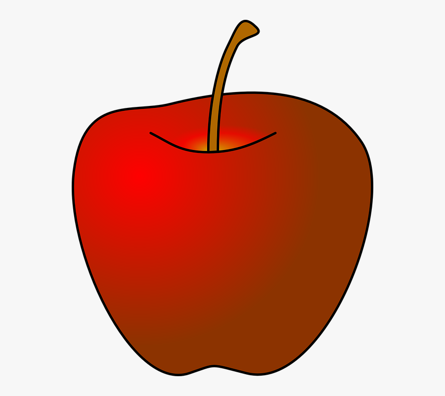 Apple, Red, Fresh, Fruit, Food, Healthy, Nature, Diet - Red Apple Drawing, Transparent Clipart