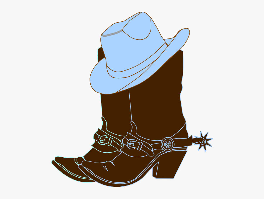 Blue Cowboy Boot Clipart, Transparent Clipart