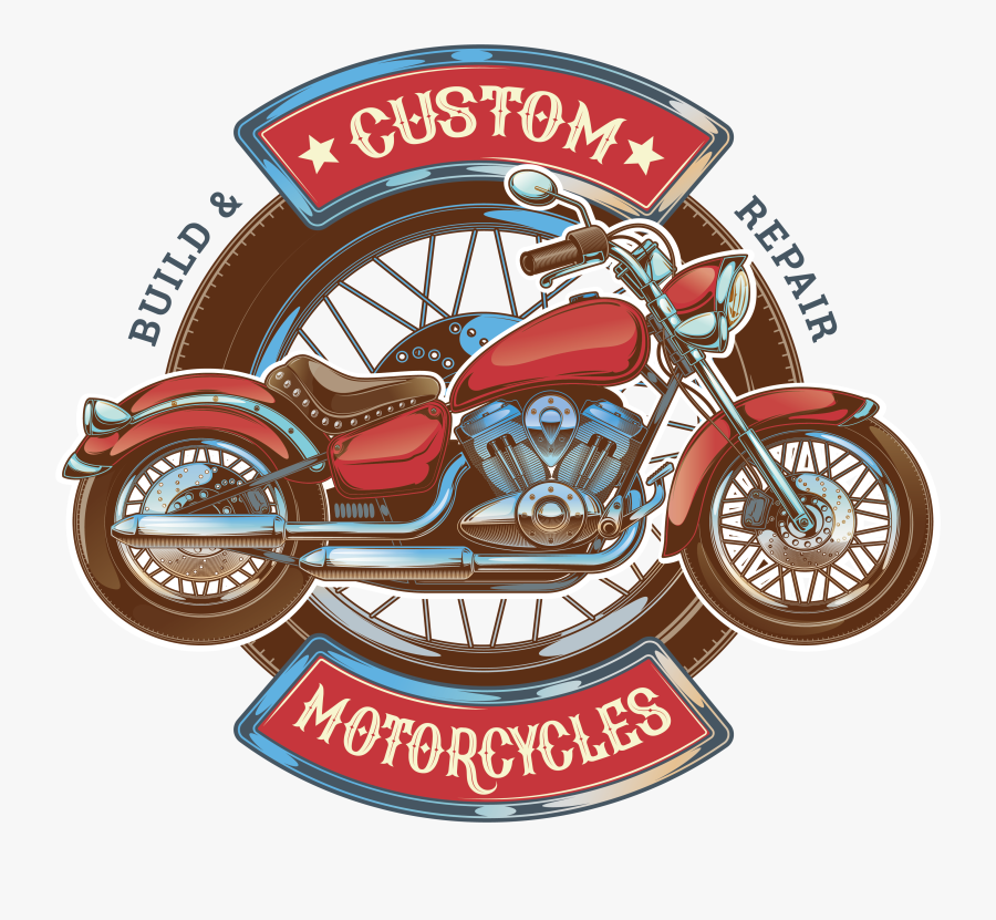 Harley Davidson Clipart Orange Cream - Logo Motor Custom Png, Transparent Clipart