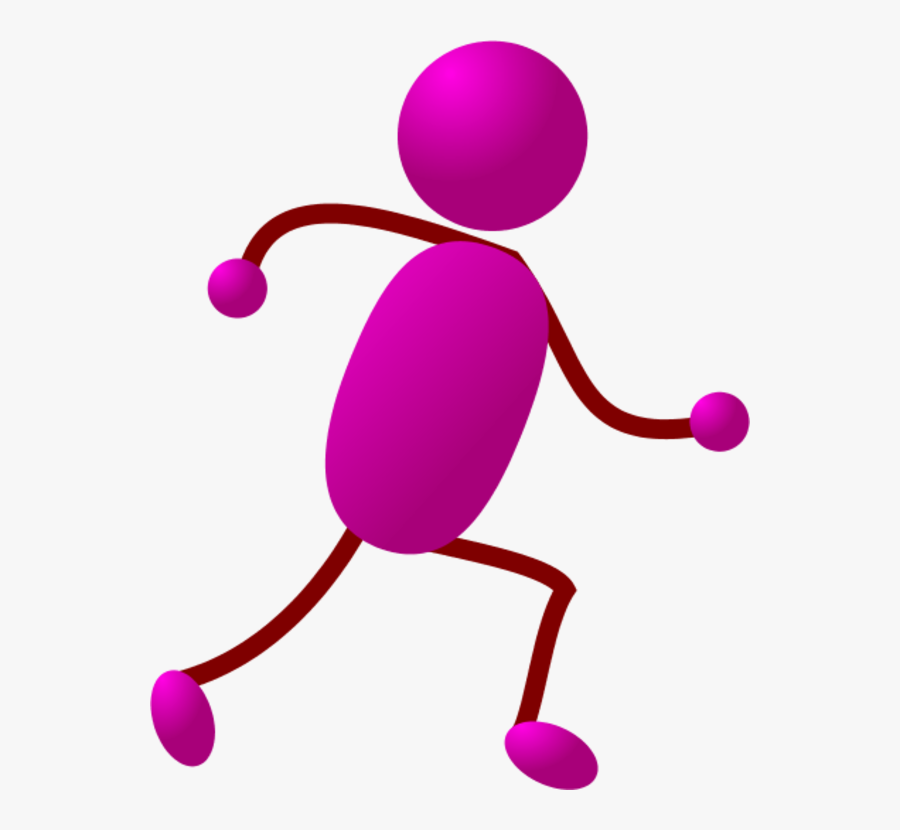 Stick Man Running Clipart - Stick Man Running, Transparent Clipart