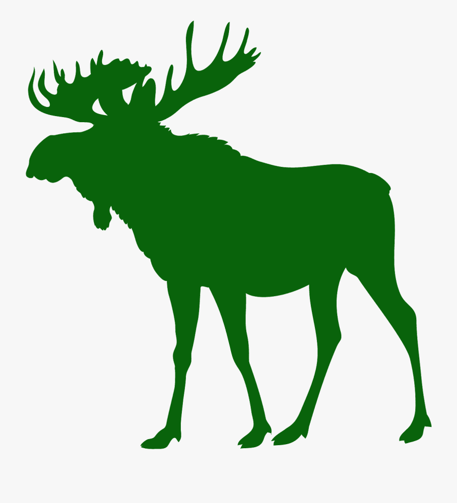 Moose Silhouette, Transparent Clipart