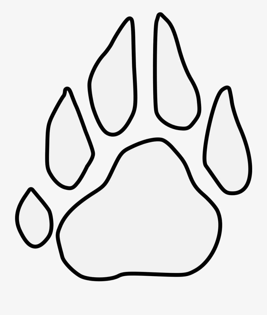 Pawprint Svg Pdf - Line Art, Transparent Clipart