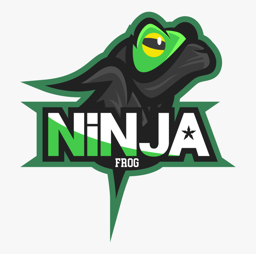 Ninja Frog Sports Mascot Logo Design, Transparent Clipart