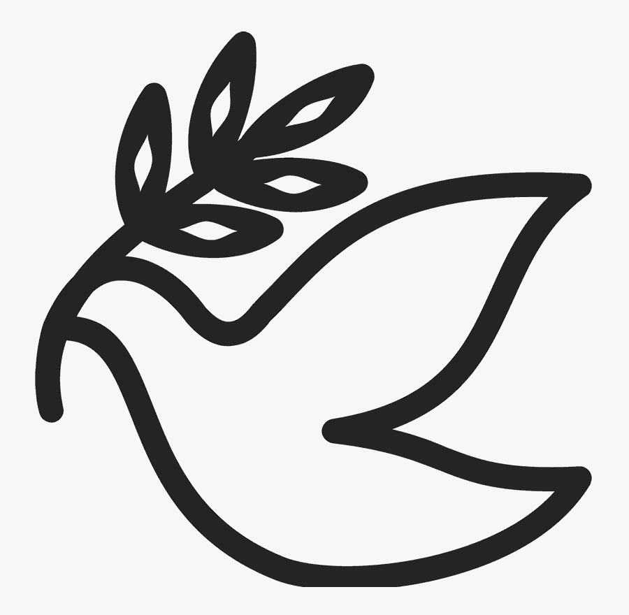 Dove Of Peace Rubber - Rubber Stamp Peace Dove, Transparent Clipart