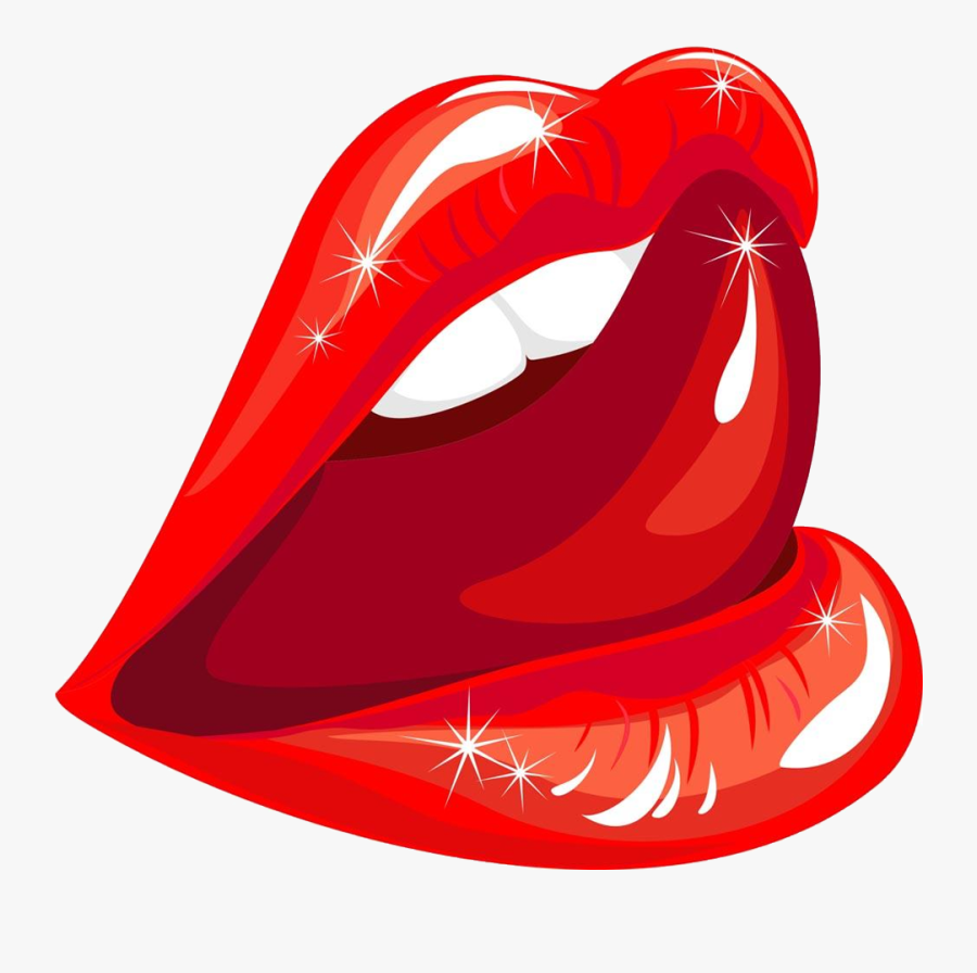 Lip Mouth Licking Illustration - Sexy Lips Clipart Png, Transparent Clipart