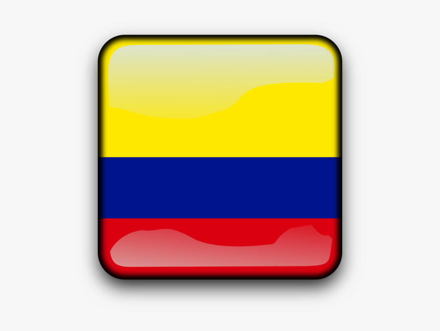 Square,yellow,line - Boton Bandera Colombia Png, Transparent Clipart