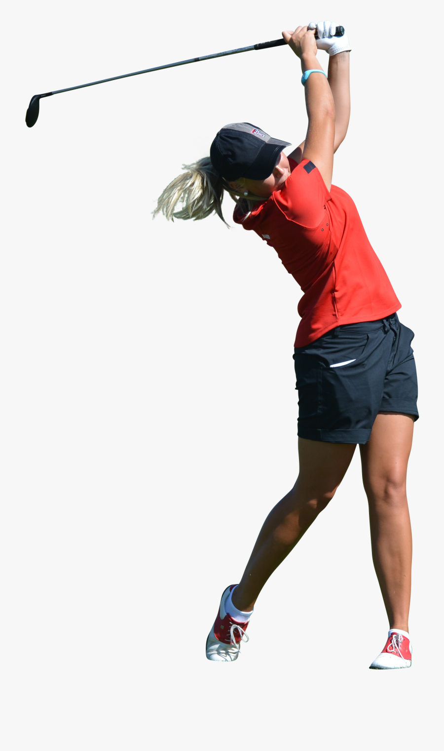 Woman Play Golf Png Image - Woman Playing Golf Png, Transparent Clipart