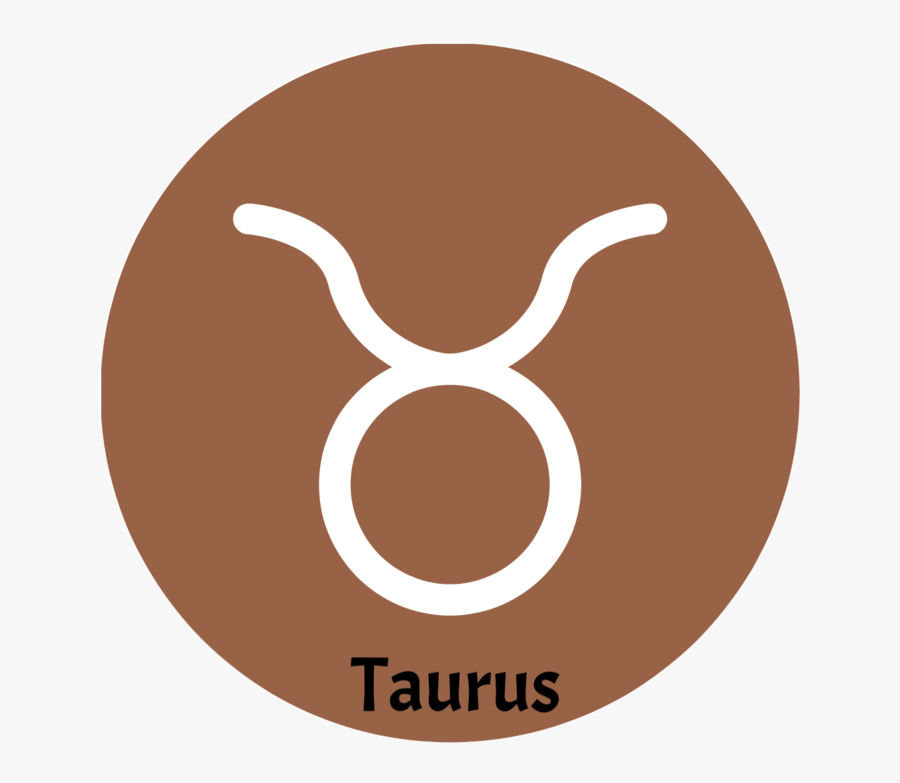 Taurus Zodiac Sign - Circle, Transparent Clipart