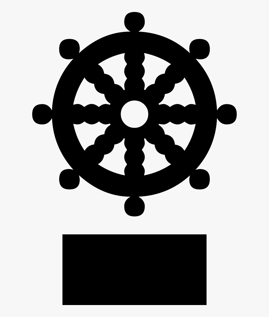 Transparent Captains Wheel Clipart - Buddhism Religion Symbol, Transparent Clipart