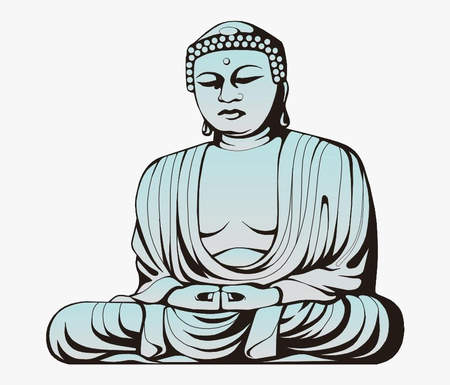 Clip Art Buddah Artwork - Buddha Png Images Black And White, Transparent Clipart