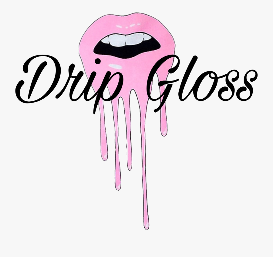 Driplogo - Lip Gloss Drip, Transparent Clipart