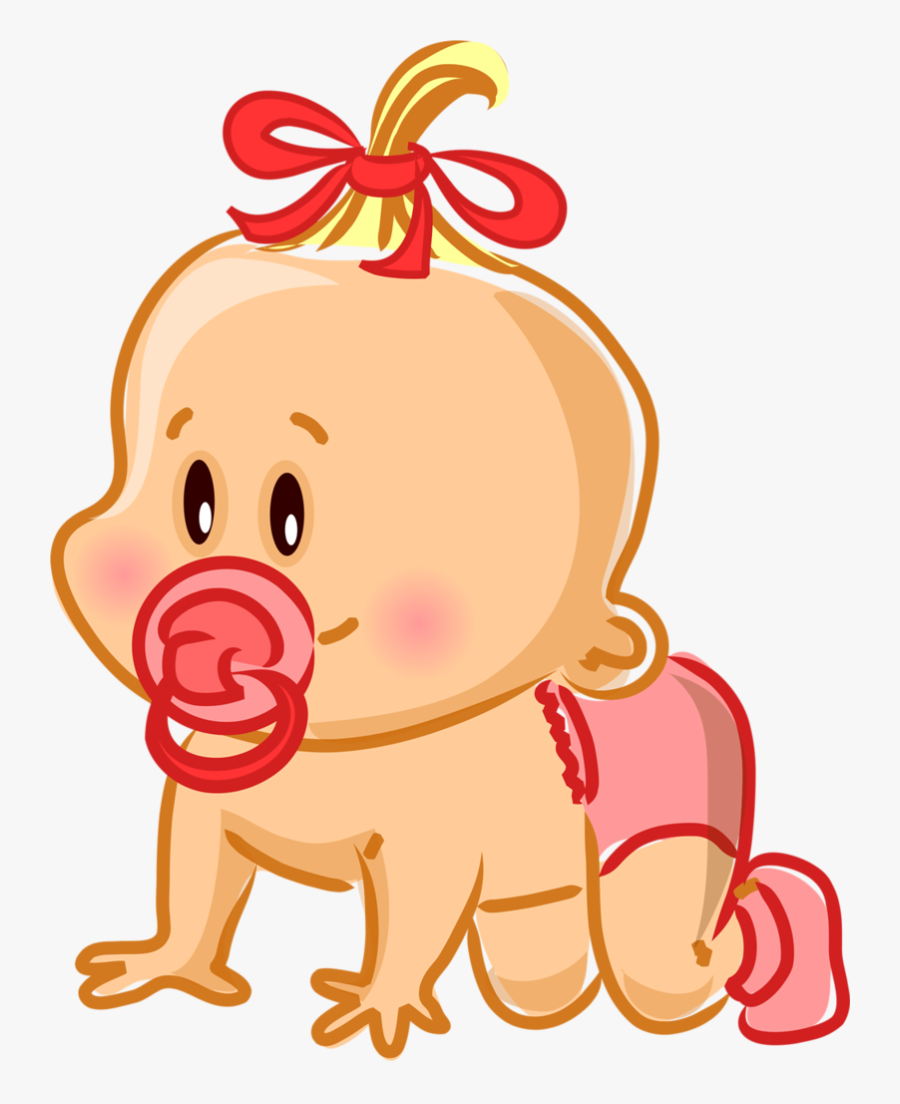 Crib Drawing Pacifier - Crawling Baby Clipart, Transparent Clipart
