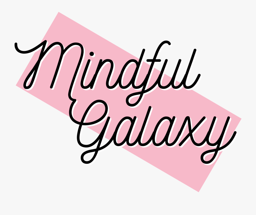 Mindful Galaxy - Calligraphy, Transparent Clipart