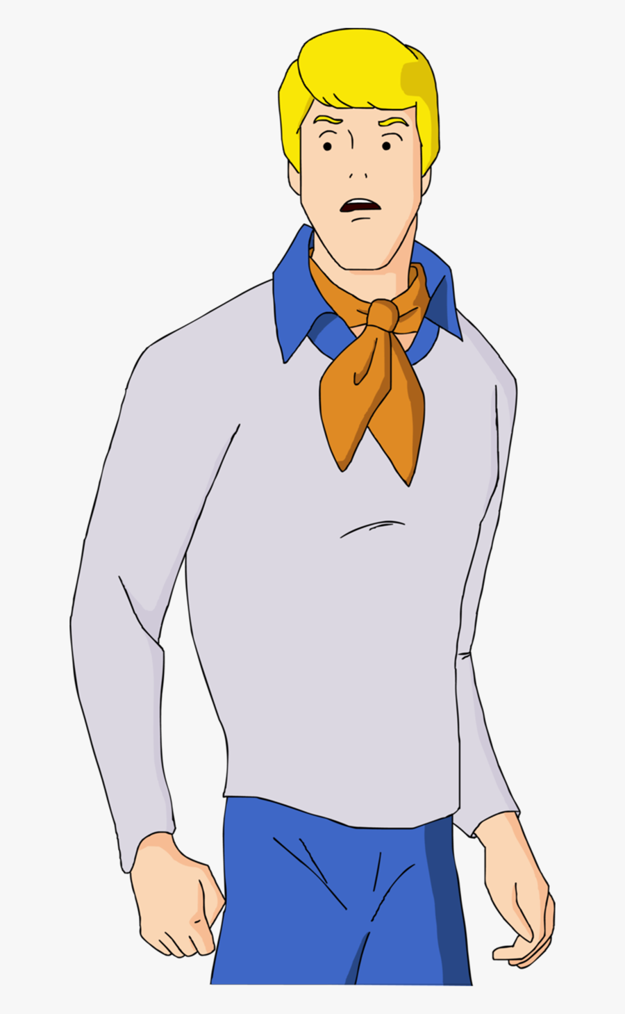 Cartoon Fred Scooby Doo, Transparent Clipart