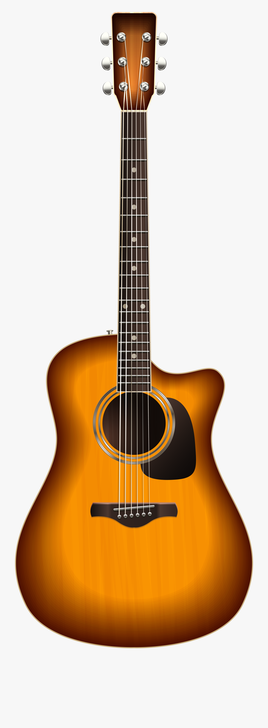 Clipart Music Guitar - Yamaha Fg3, Transparent Clipart