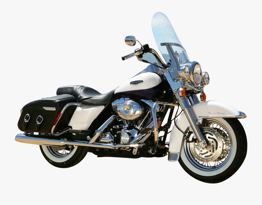 Harley Davidson Motorcycle Bike Side View Png Image - Black And White Harley Davidson Bikes, Transparent Clipart