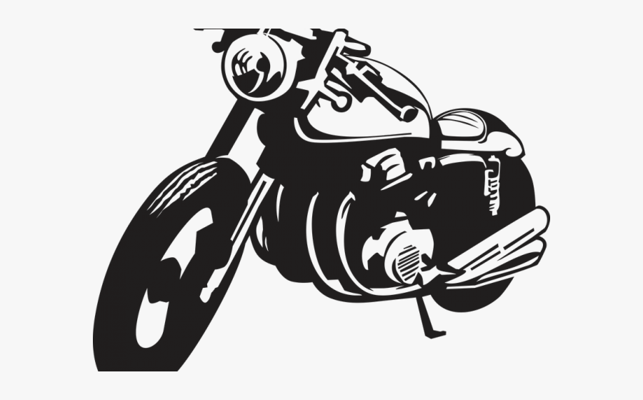 Motorcycle Silhouette, Transparent Clipart