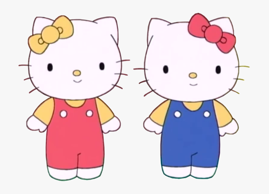 Hello Kitty And Mimmy Smiling Eyes Open By Malekmasoud - Hello Kitty Kitty Y Mimmy, Transparent Clipart