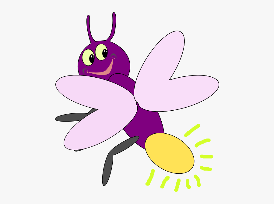 Purple Clip Art At - Lightning Bug Clip Art, Transparent Clipart