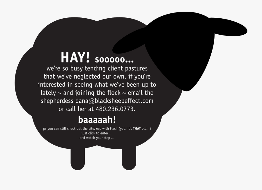Black Sheep Marketing - Illustration, Transparent Clipart