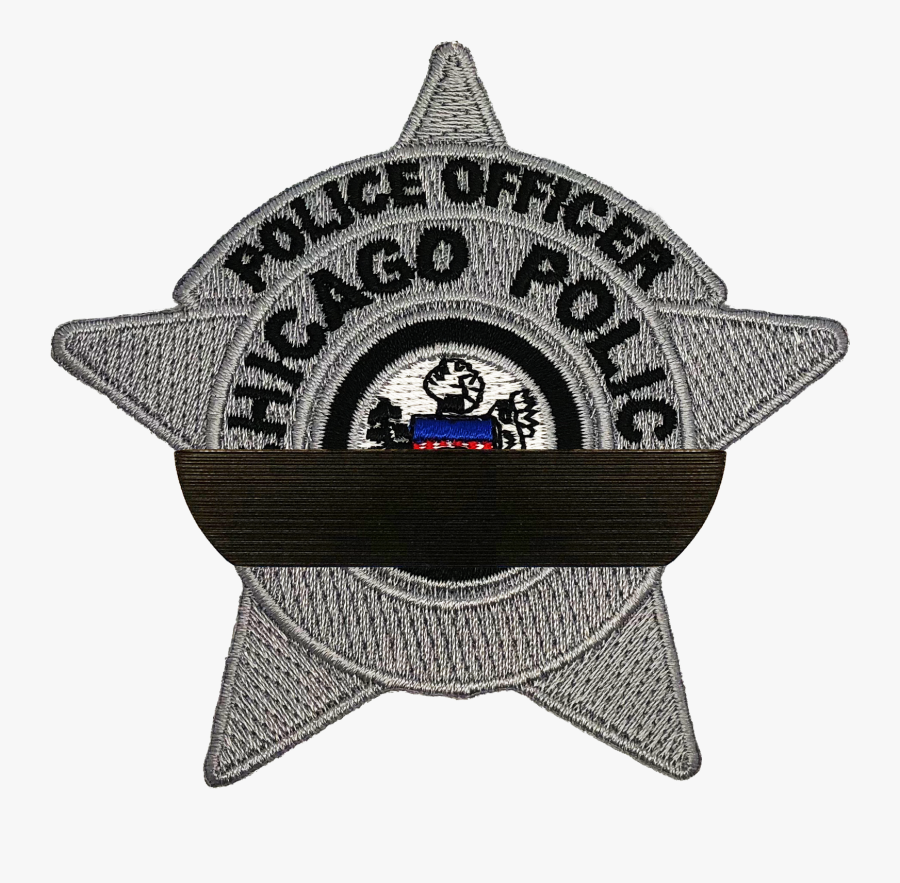 Transparent Police Clipart Black And White - Chicago Police Star Patch, Transparent Clipart