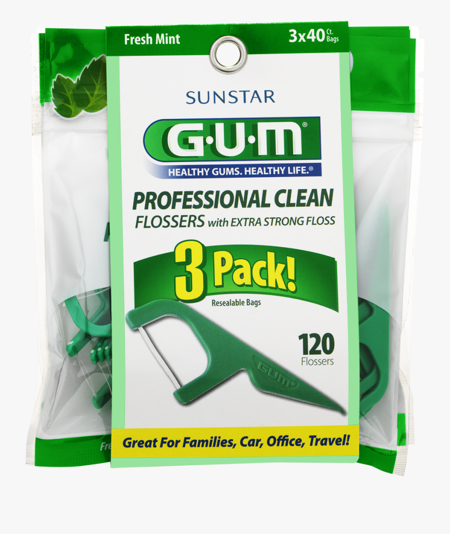 Gum® Professional Clean Flossers Multipack - Gum, Transparent Clipart