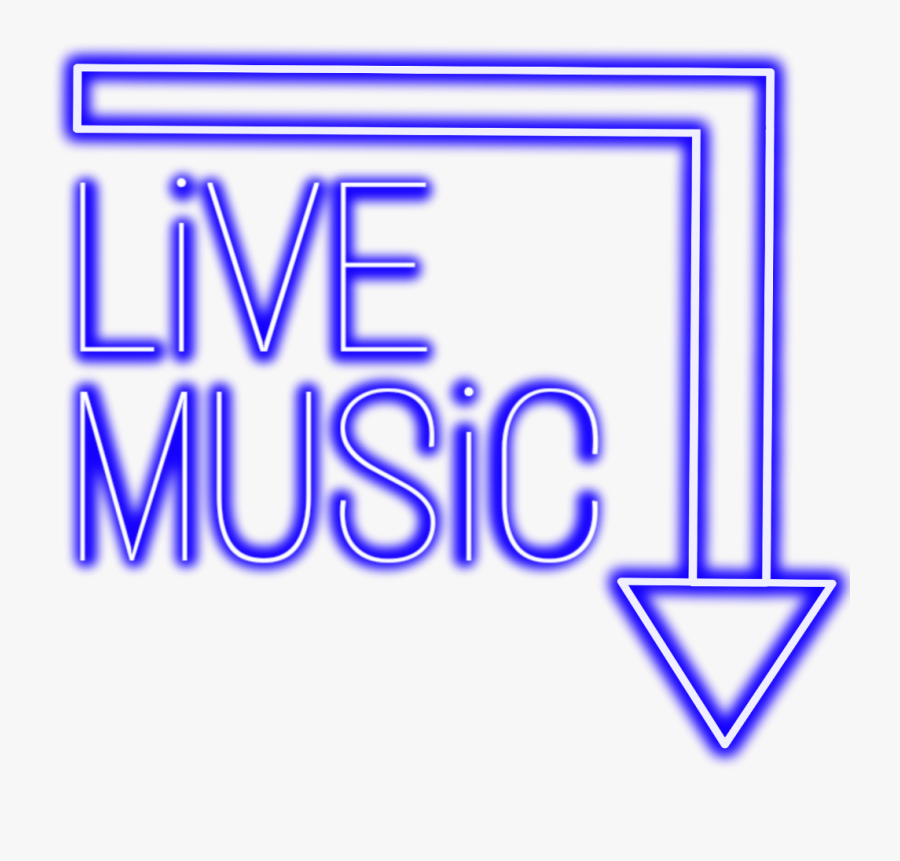 #neon #music #blue #livemusic #freetoedit #mimi #sticker - Png Neon Live Music, Transparent Clipart