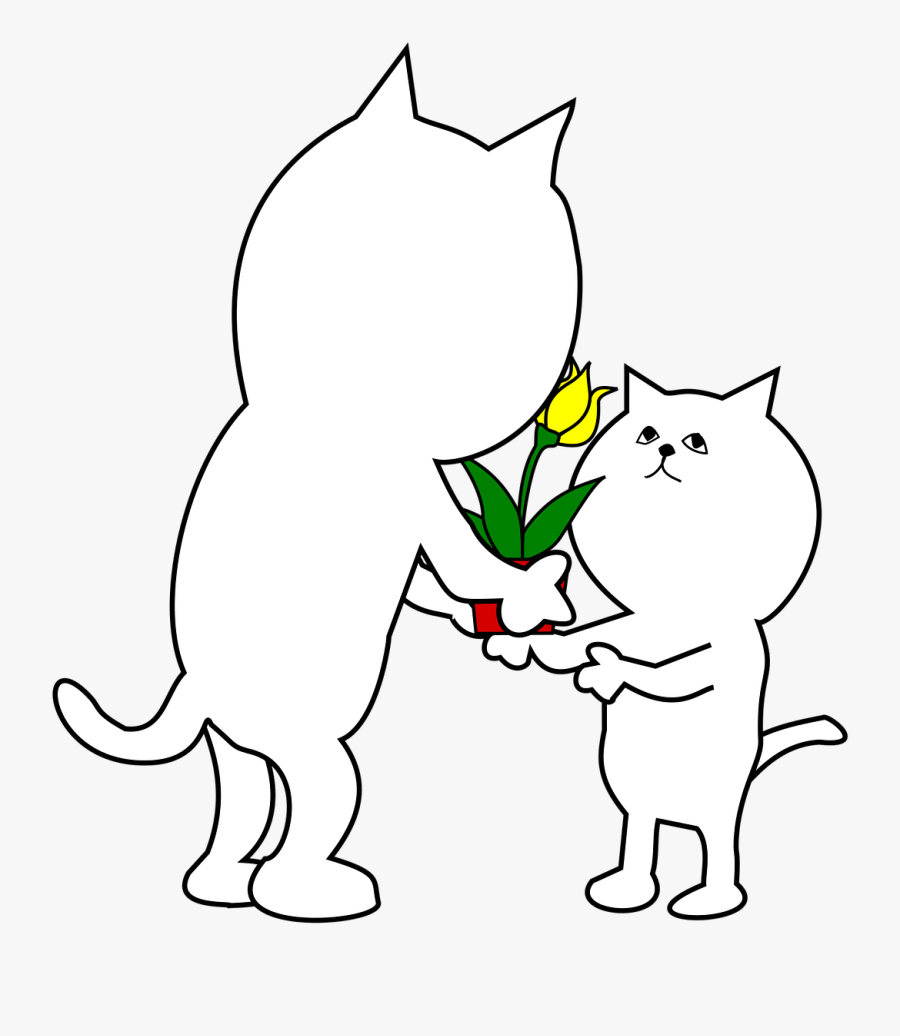 Desenho De Gato E Filho, Transparent Clipart