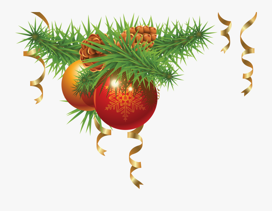 Christmas Fir-tree Png Image - Transparent Christmas Corner Border, Transparent Clipart