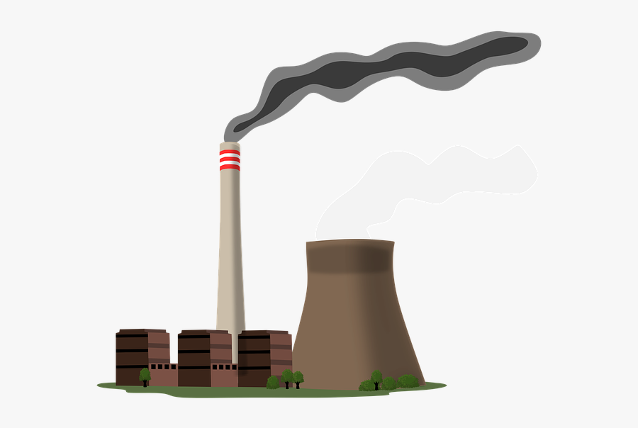 Power Station, Current, The Industry, Energy - Coal Power Station Cartoon, Transparent Clipart