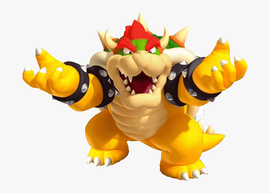 Bowser Open Arms - Super Mario 3d Land Bowser, Transparent Clipart