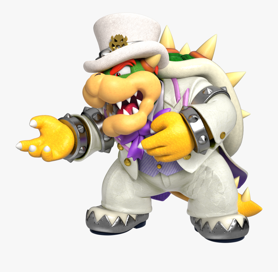 Smash Switchi See Your Crossdressing Link And Raise - Super Mario Odyssey Wedding Bowser, Transparent Clipart