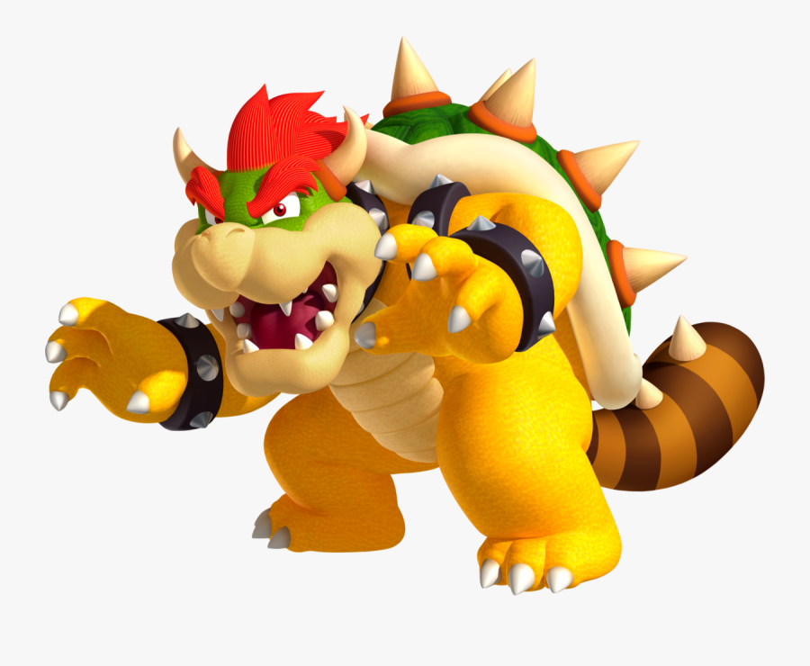 Toy,cartoon,fictional Character,action Figure,animal - Super Mario 3d Land Raccoon Bowser, Transparent Clipart