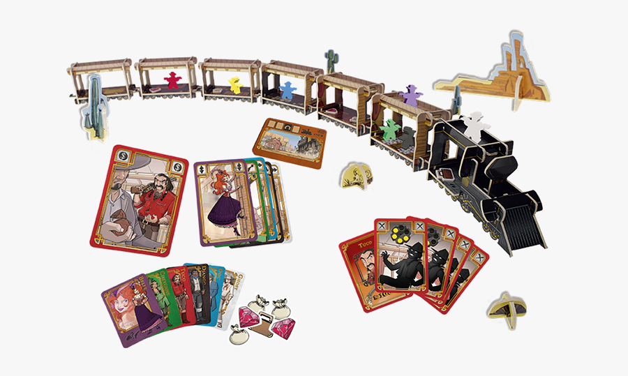 Game Components, Game Bits, Game Pieces - Colt Express Board Game, Transparent Clipart