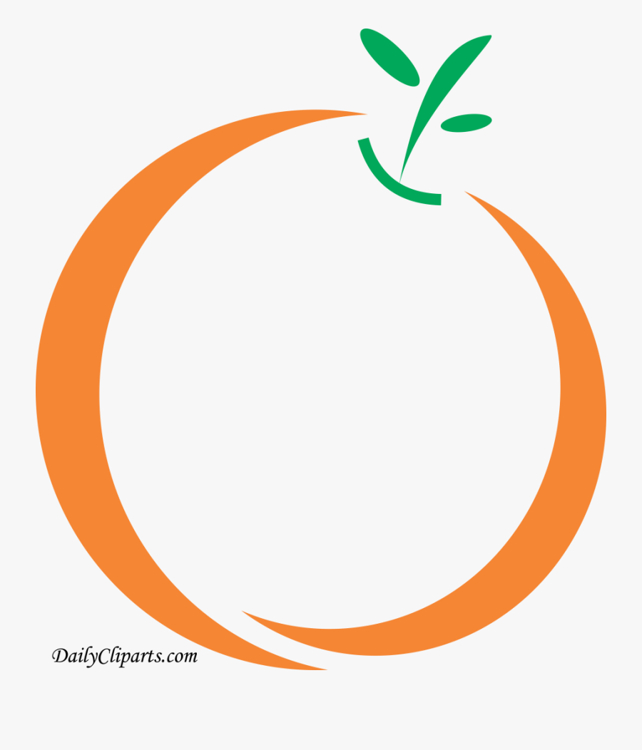 Orange Color Line Art Image Icon - Circle, Transparent Clipart