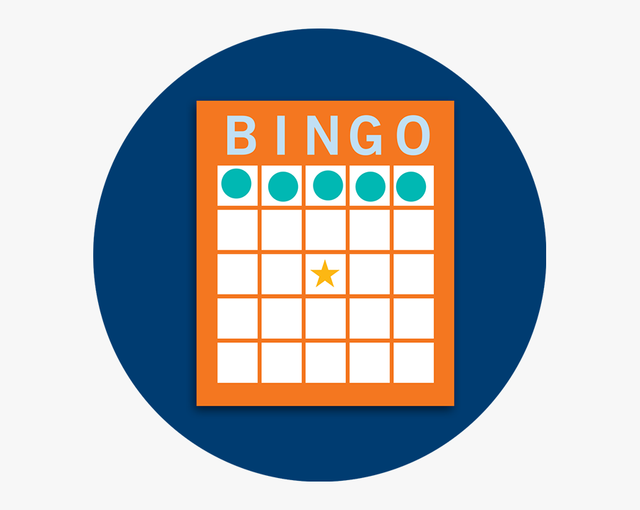 A Bingo Card Pattern Showing A Horizontal Line - Bingo Carte Pleine, Transparent Clipart