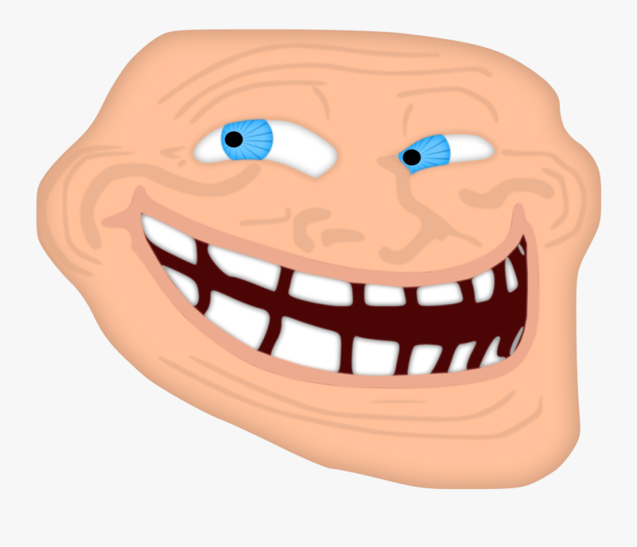 Half Troll Face Png - Troll Face Color Png, Transparent Clipart