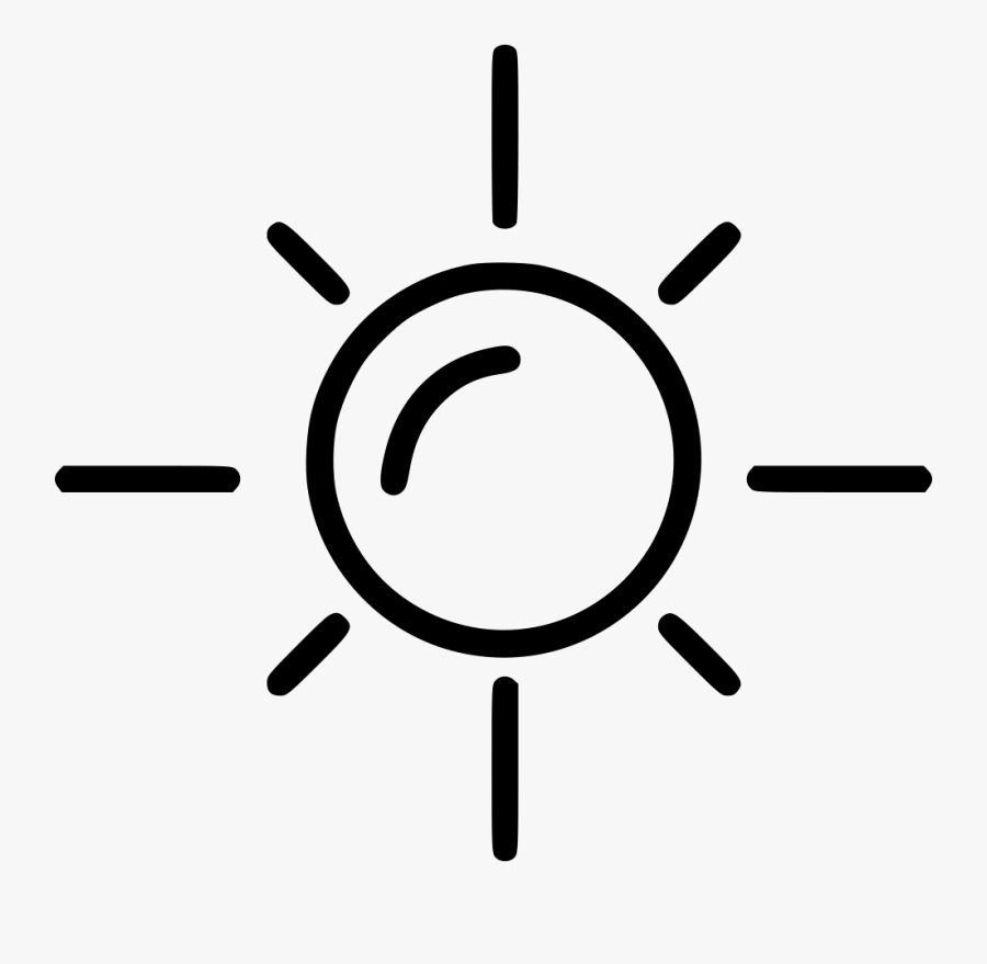 Lines Sun - Sun Icon, Transparent Clipart