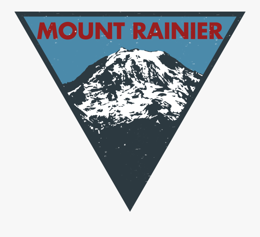 Mount Rainier Badge, Transparent Clipart