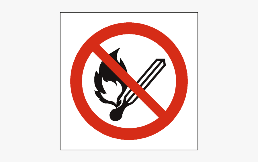 No Symbol Png - No Naked Lights Sign, Transparent Clipart