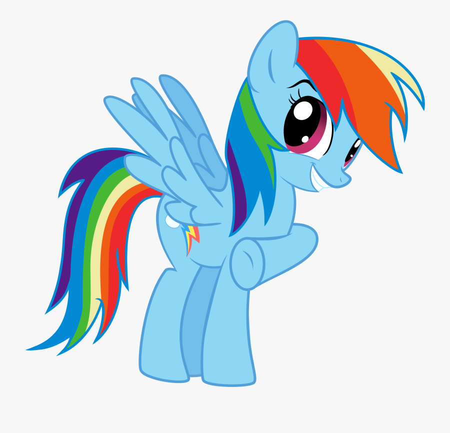 Rainbow Dash Cocky - My Little Pony Unicorn Rainbow Dash, Transparent Clipart