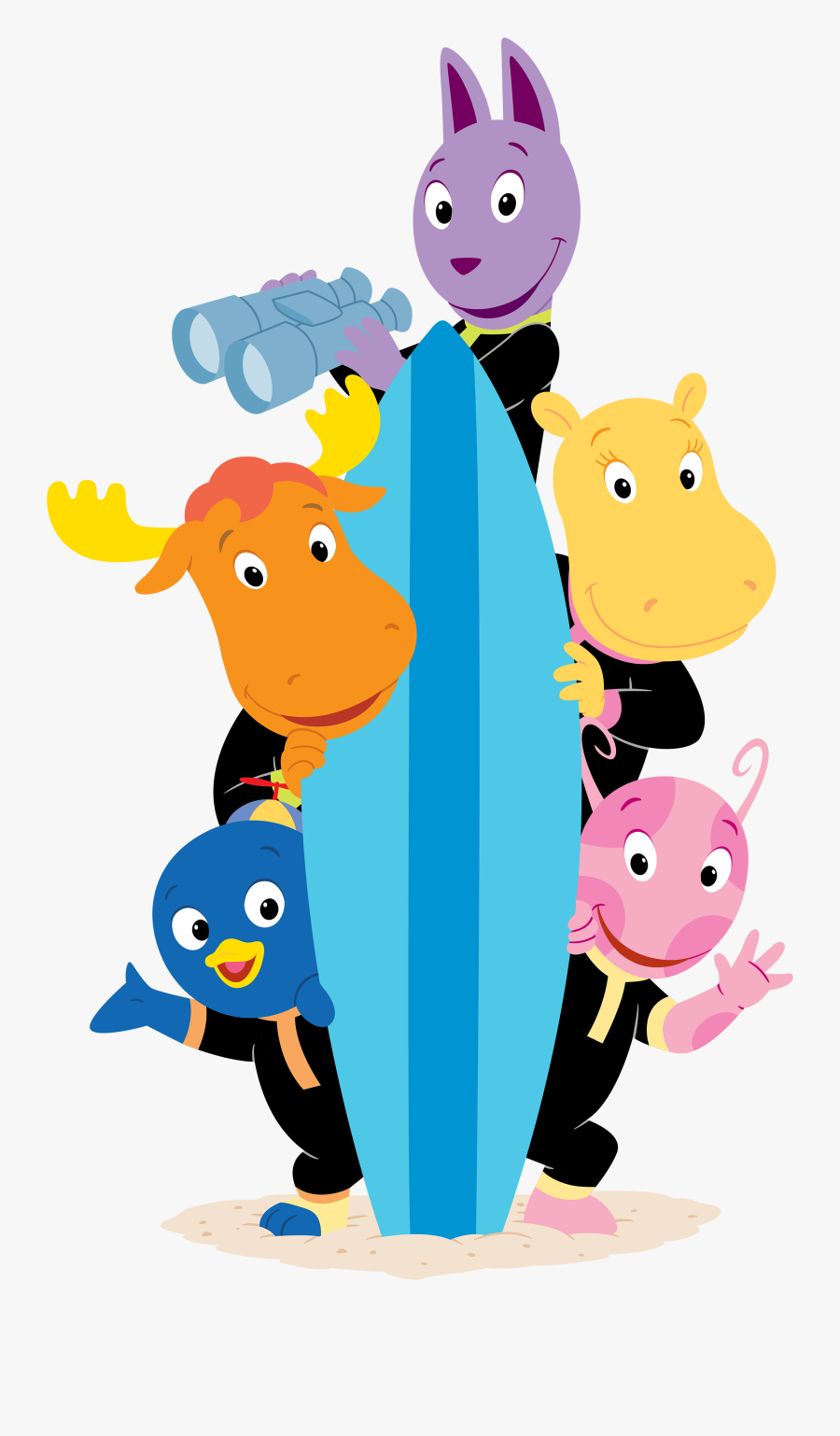 The Backyardigans Beach Bonanza Characters Cast - Backyardigans Beach, Transparent Clipart