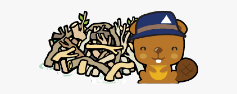 Lodge Cliparts - Beaver Dam Cartoon, Transparent Clipart