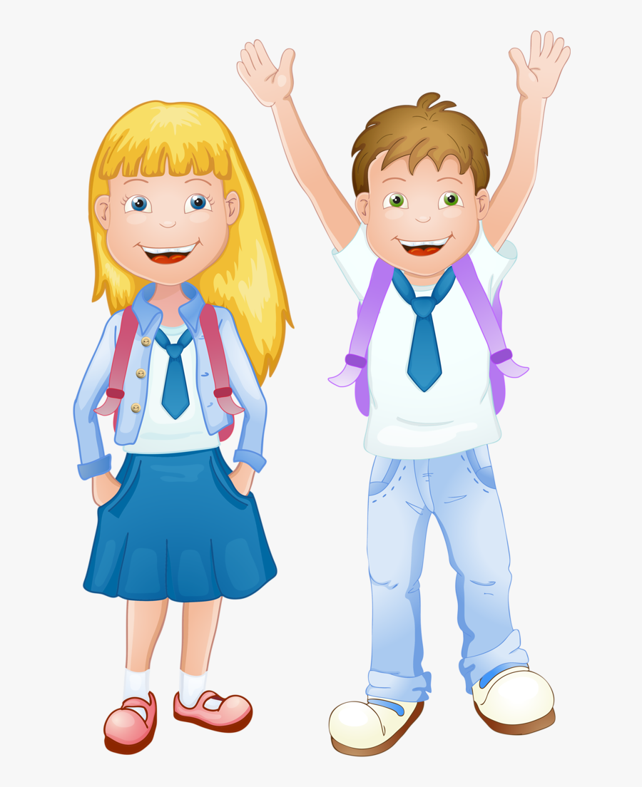 Transparent Back To School Clipart - Girl In School Uniform Drawing, Transparent Clipart