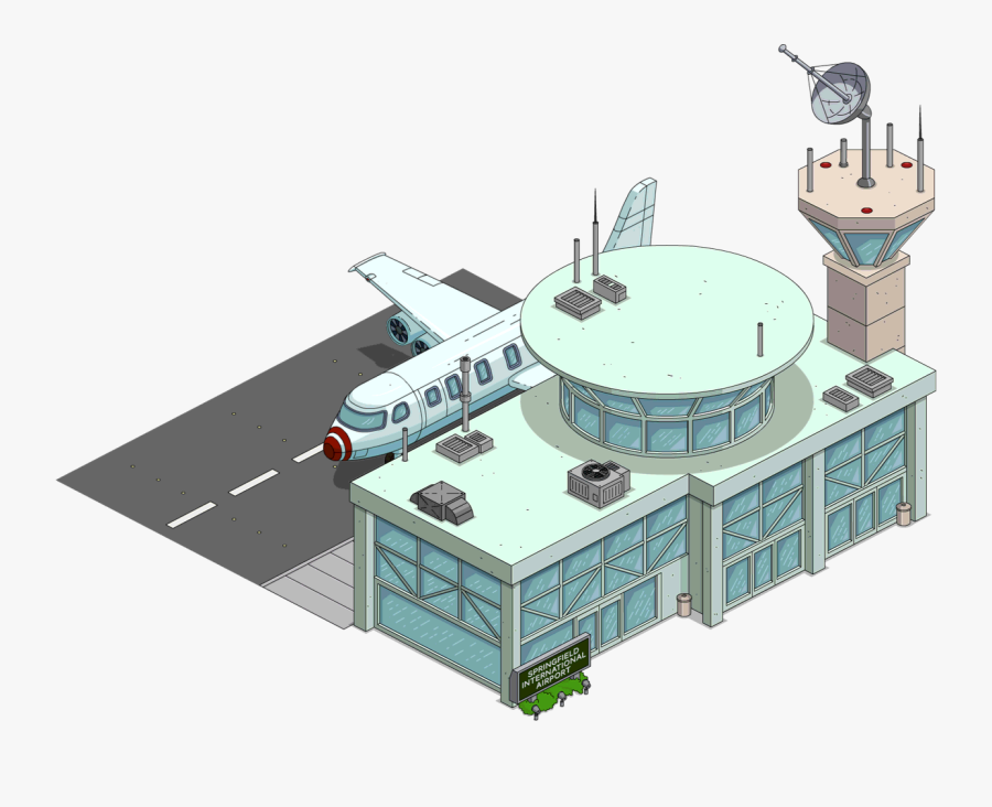 Springfield Airport Tapped Out, Transparent Clipart